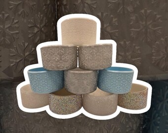 Bottes gobelets d'hiver - Motifs flocon de neige, glaçon et givre pour gobelets de 40 oz