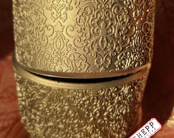 Bota de silicona dorada/bronce "Ember Glow" de Spellbound para vasos de 40 oz, 30 oz y 20 oz