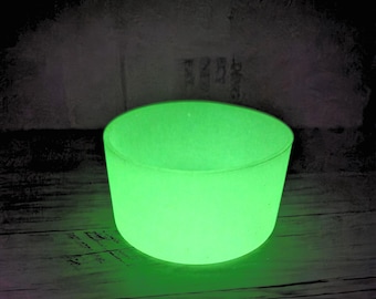 Gobelet en silicone vert phosphorescent luminescent pour verres de 40 oz