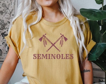 Seminoles Shirt, Comfort Colors Shirt, FSU Shirt, Mens Seminoles Shirt, Womens Seminoles Shirt, Florida State Shirt, Cute Seminoles Shirt