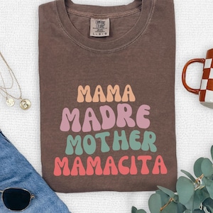 Retro Mama Shirt Comfort Colors Madre Shirt Fun Mamacita Shirt Wife Gift Mothers Day Shirt Hot Mom Shirt Birthday Gift for Mom Friend Shirt
