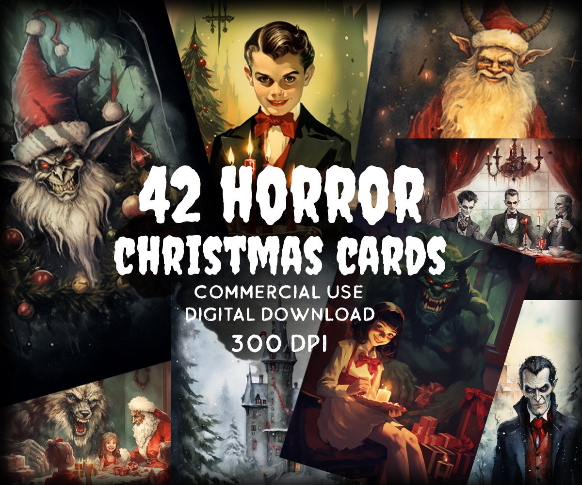 Horror Christmas Cards - Etsy horror-christmas-cards-etsy
