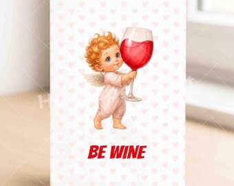 Valentine’s Day Card with Cupid - Funny Valentine Greeting - Love Card for Bestie or Friend