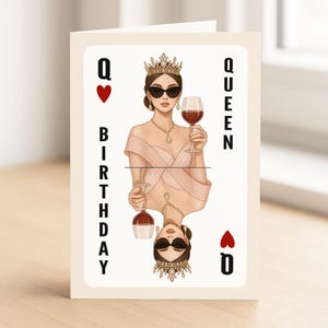Birthday Queen Card, Happy Birthday Bestie, Bestie Card, Birthday Card For Best Friend, Friendship Card, Girl Bestie Bday, friends birthday