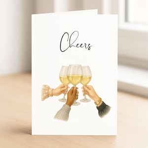 Tarjeta de felicitación de cumpleaños para mejor amiga, tarjeta de felicitación con copa de vino, regalo de cumpleaños divertido para mejor amiga, para cumpleaños de hermana, 30, 40.