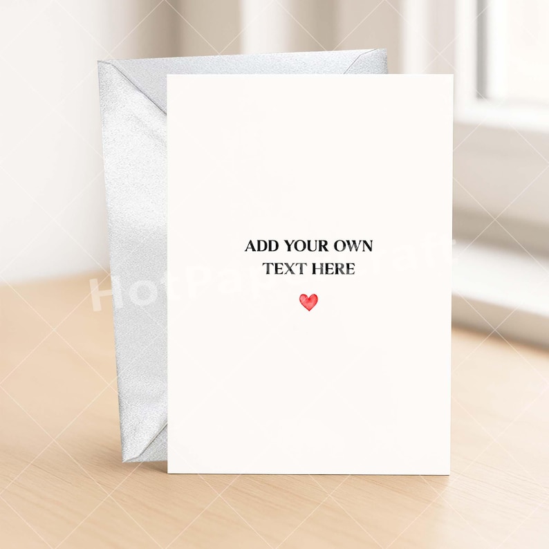 Custom Greeting Card for Any Occasion - Personalized Birthday Card SILVER