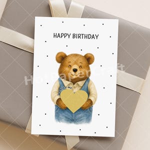 Birthday Gift Voucher - Surprise Scratch Card for Husband, Friend, Partner
