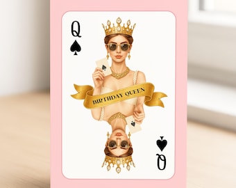 Birthday Queen Card for Bestie or Sister