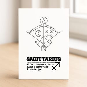 Verjaardagskaart Boogschutter • dierenriem • astrologie • horoscoop • verjaardagskaart sterrenbeeld • sterrenbeeld • november • december | С27-Boogschutter