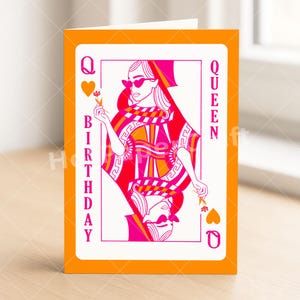 Födelsedagsdrottningskort för bästa vän - tjej bästa födelsedag