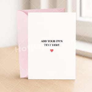Custom Greeting Card for Any Occasion - Personalized Birthday Card PINK