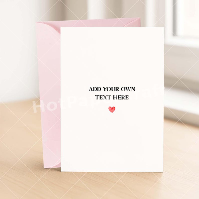Custom Greeting Card for Any Occasion - Personalized Birthday Card PINK