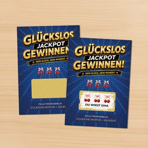 Rubbelkarte Schwangerschaft Verkünden - Du wirst Oma, Opa, Tante, Onkel - Jackpot Karte Glückslos