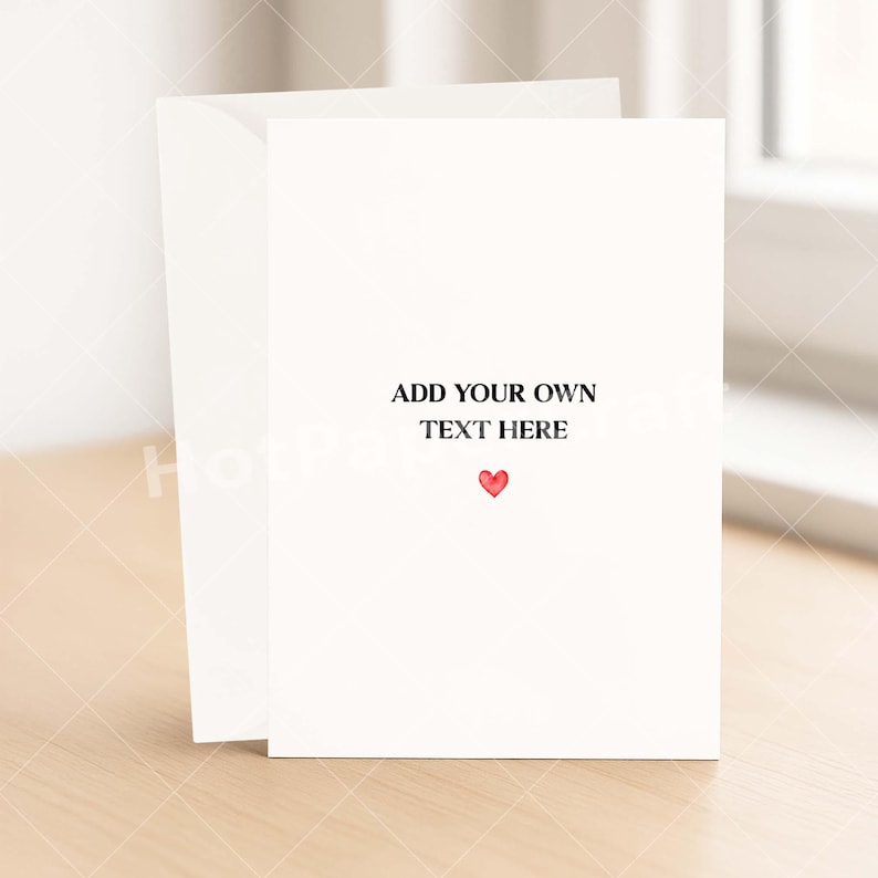 Custom Greeting Card for Any Occasion - Personalized Birthday Card WHITE