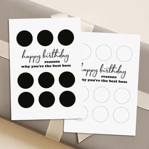 à gratter « Why You're the Best Boss », Un cadeau d'anniversaire parfait pour votre patron, Une carte d'anniversaire pour patron | 47