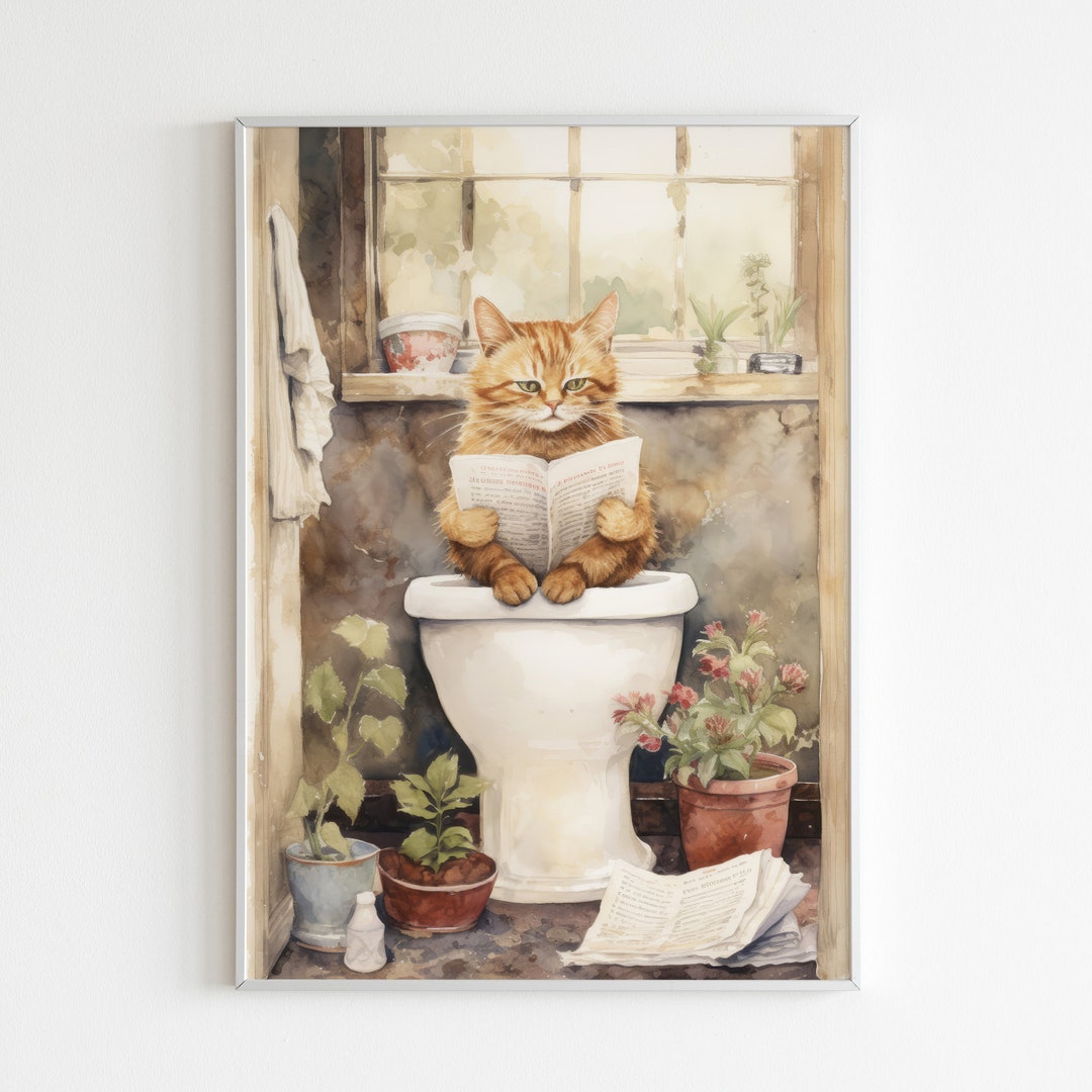 Printable Toilet Poster Bathroom Decor Bathroom Wall Art - Etsy