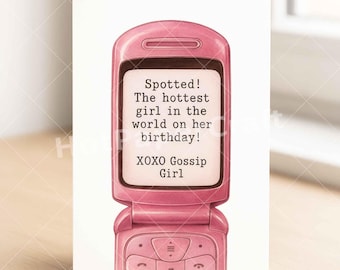 Gossip Girl födelsedagskort - för bästa vän, födelsedagskort