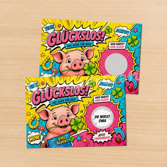 Rubbelkarte Schwangerschaft Verkünden - Du wirst Oma, Opa, Tante, Onkel - Jackpot Karte Glückslos