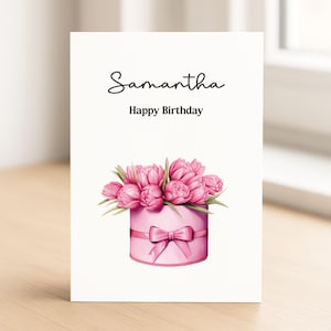 Grußkarte für Freundin • individuelle Geburtstagskarte für Nichte • Schwester zum Geburtstag • Tochter Geburtstag • Karte 17 С8