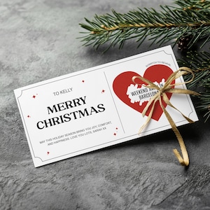 Buono regalo di Natale personalizzato da grattare • Biglietto gratta e vinci a sorpresa speciale per Natale • Buono regalo di Natale • Regalo di Natale / C28