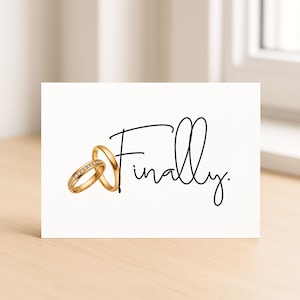You&#39;re Engaged Cute Congrats Engagement Card For Newly Married or Engaged Couple, Wedding Card For Her, Engagement Card For Sister, Cousin