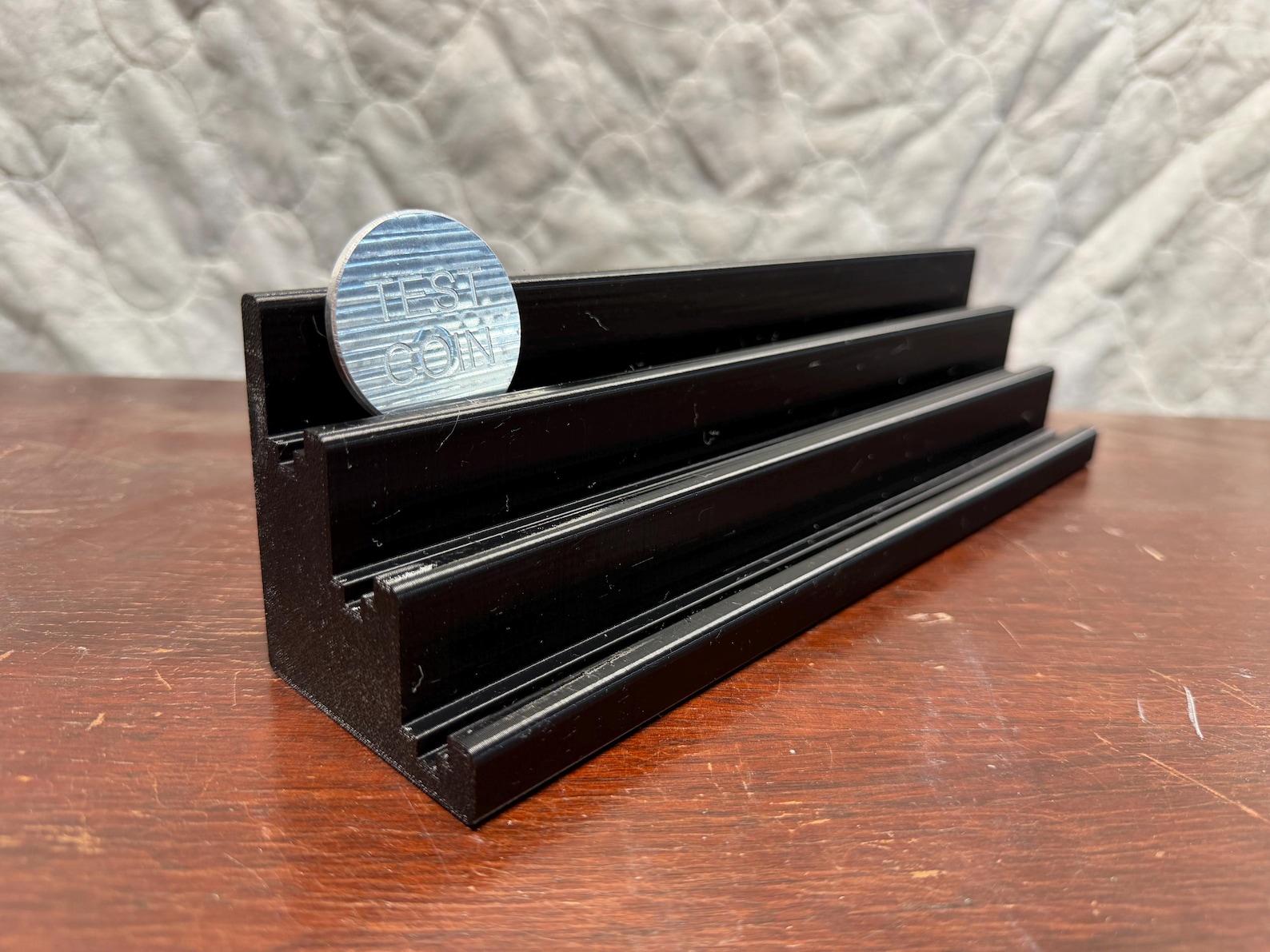 Dual Row Challenge Coin Display - for Large or Small Coins - up to 28 ...
