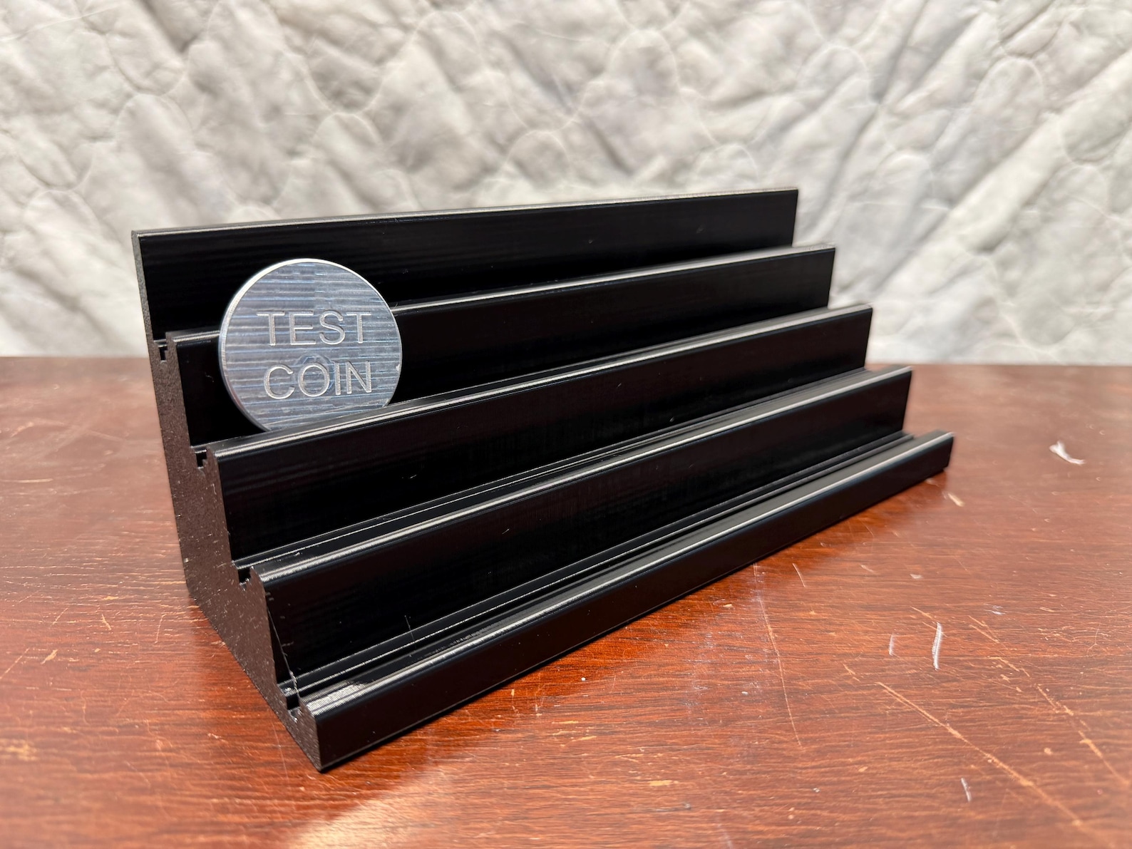 Dual Row Challenge Coin Display - for Large or Small Coins - up to 28 ...