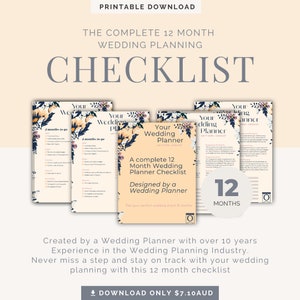 Comprehensive 12-Month Wedding Planning Checklist by a Seasoned Wedding Planner