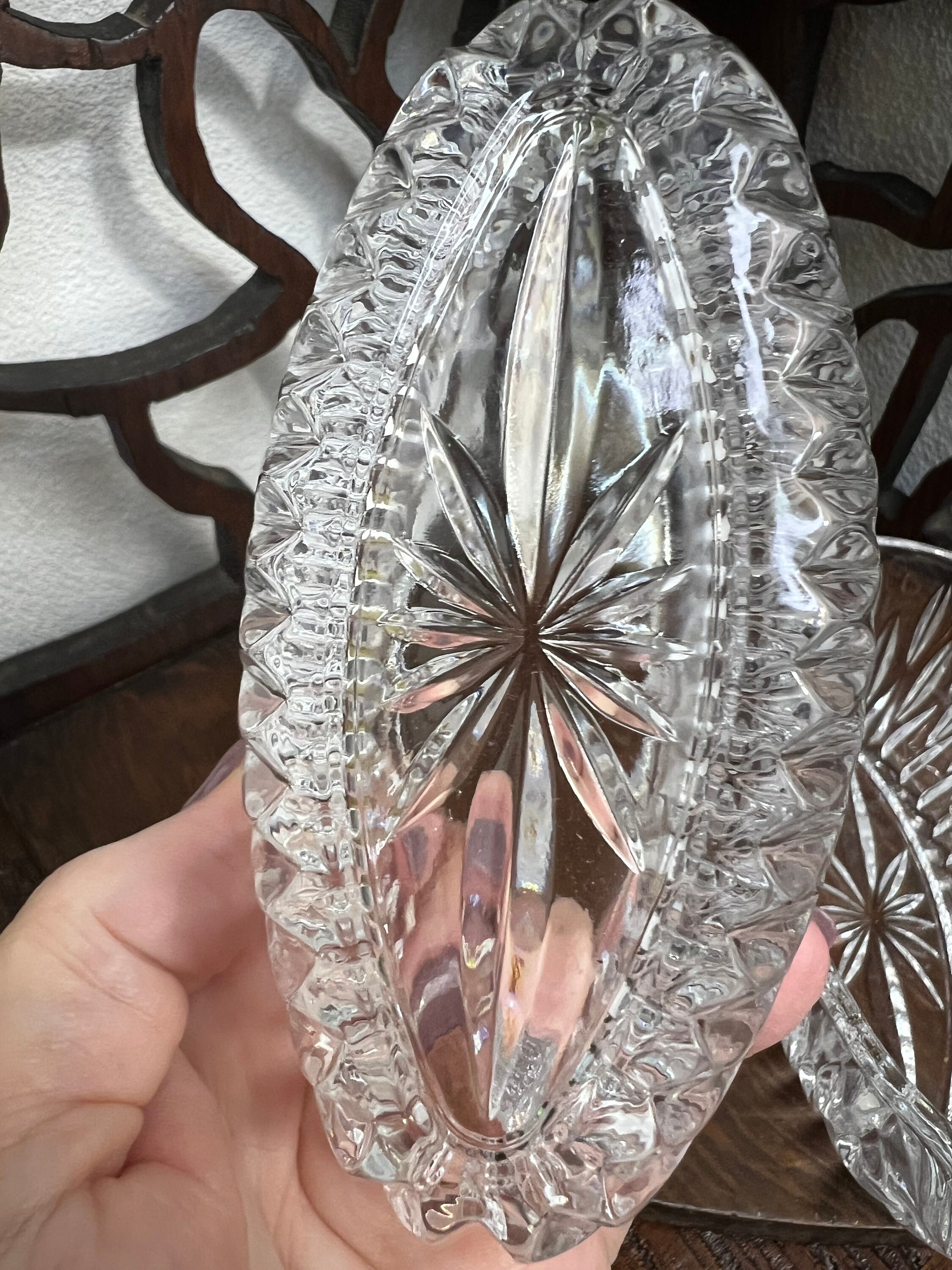 Princess House Cut Crystal Spoon Rest - Etsy