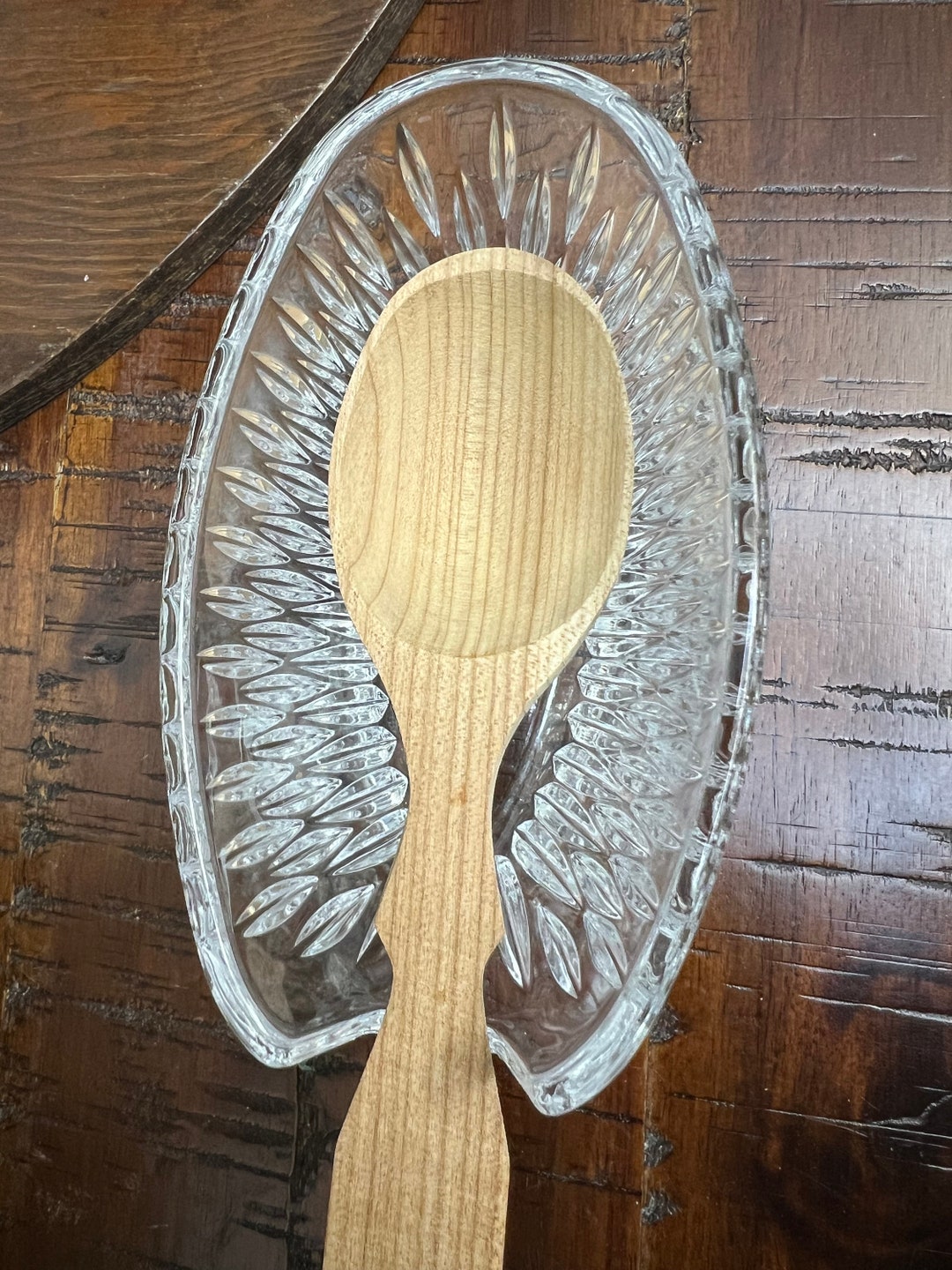 Princess House Cut Crystal Spoon Rest - Etsy