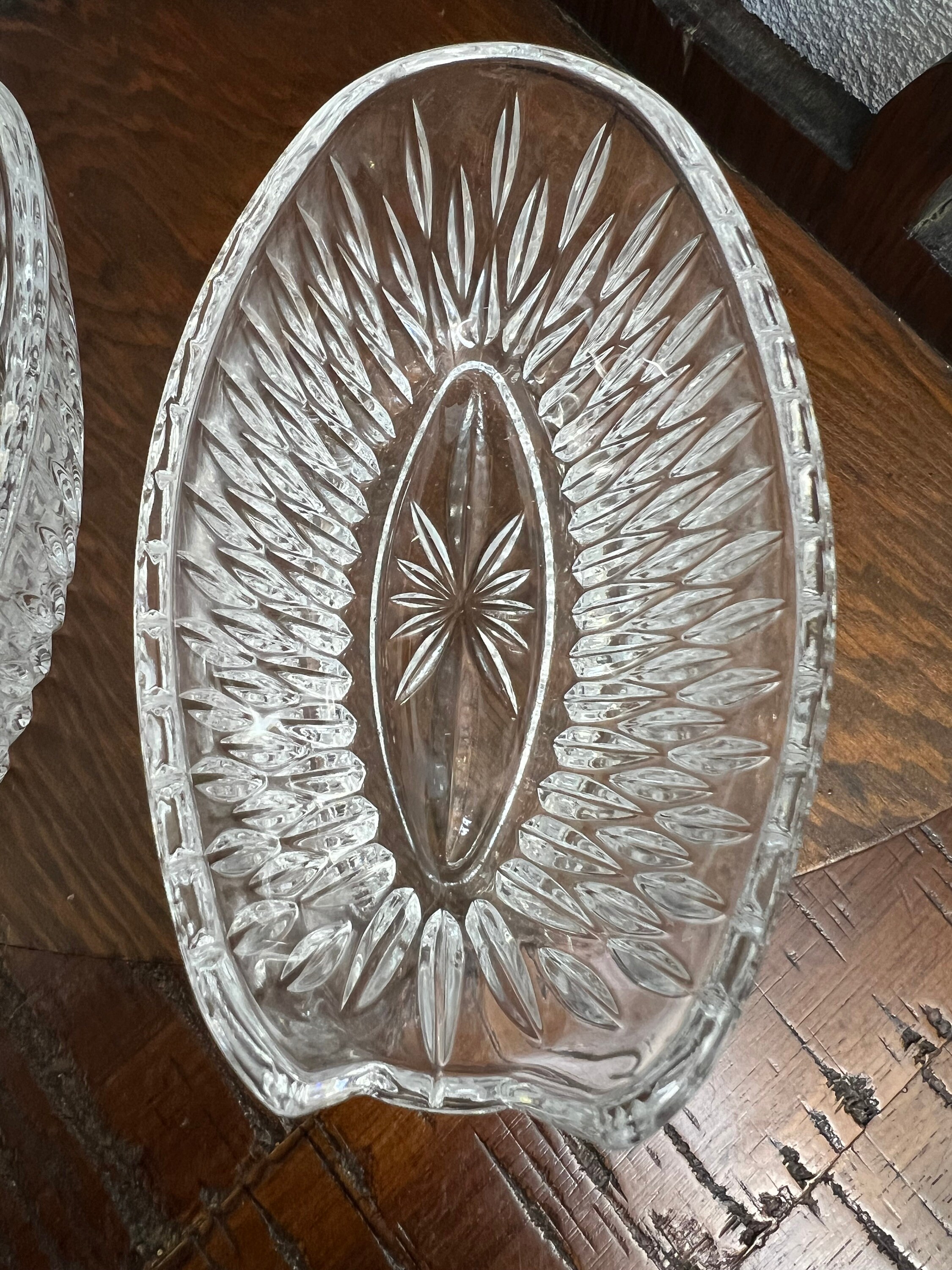 Princess House Cut Crystal Spoon Rest - Etsy