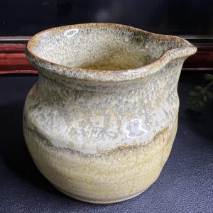 Signed Studio Pottery Stoneware Creamer or Gravy Pitcher