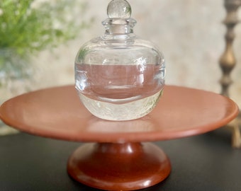 Handblown Clear Glass Perfume Bottle with Bubble-shape Dauber