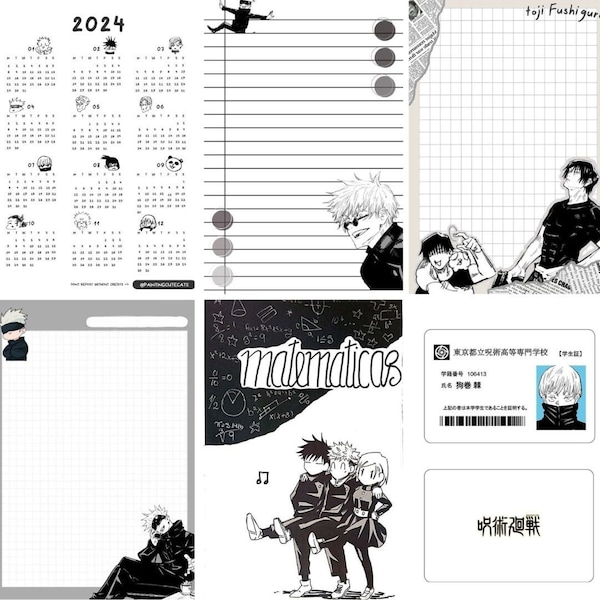 Jujutsu Kaisen Calendar Etsy