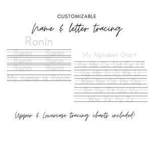 Customizable Name & Letter Tracing