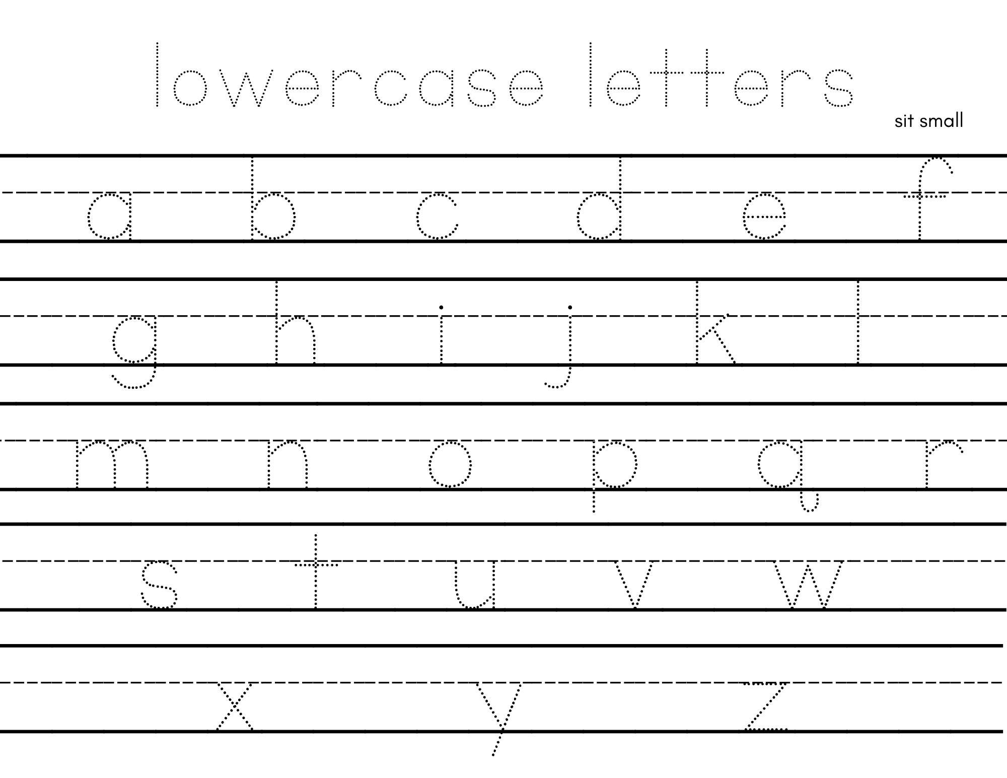 Alphabet Letter Tracing Chart - Etsy