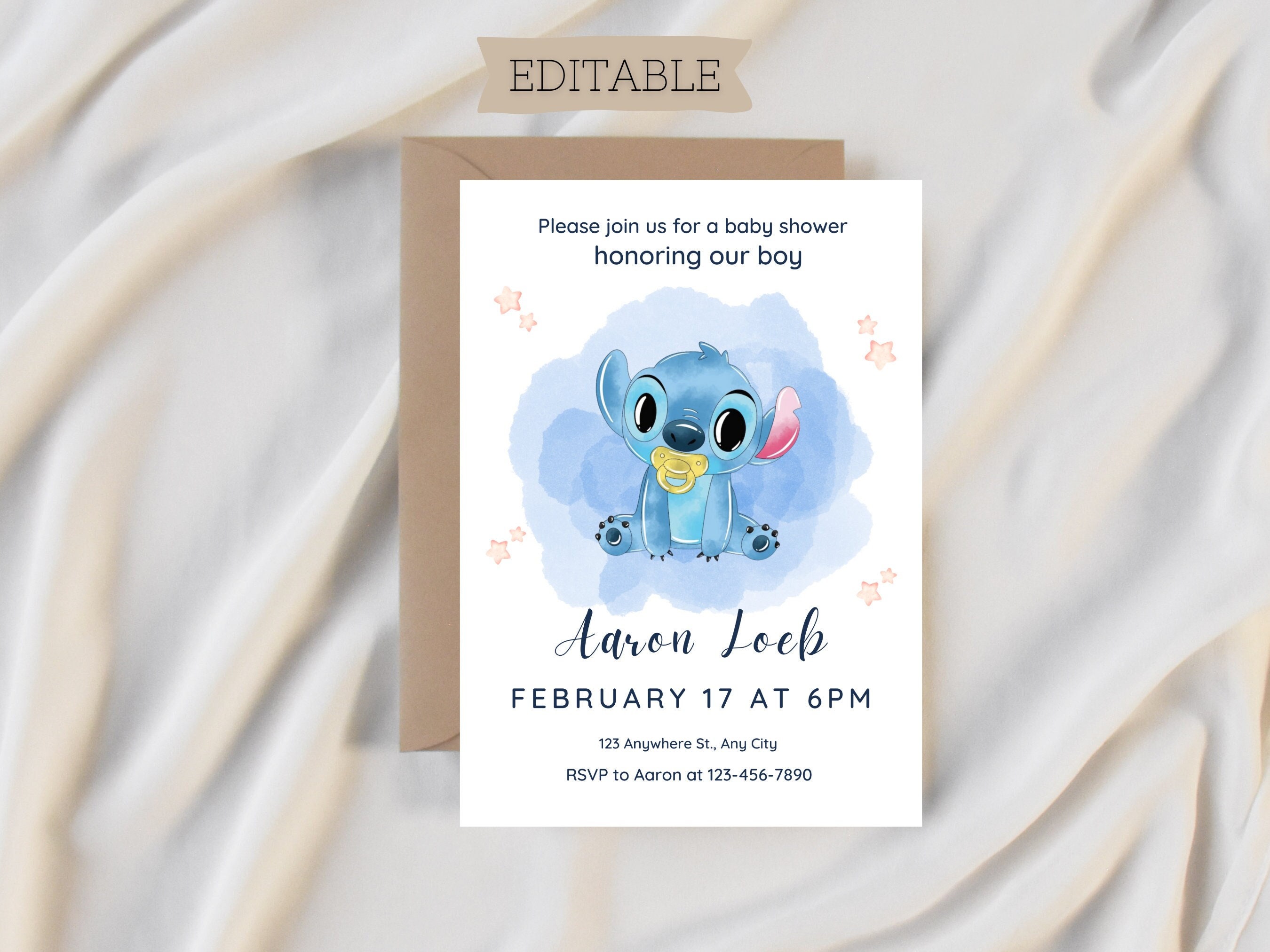 Stitch hotsell baby shower