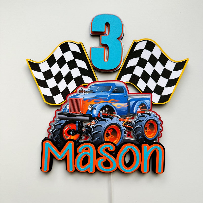 Monster Truck Cake Topper Etsy — free download
