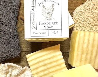 Pure Castile Bar Soap | Fragrance Free