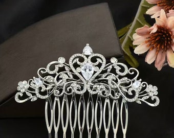 Bridal Rhinestone Headband Wedding Tiara Fashion Exquisite Birthday Crystal Princess Crown Head Jewelry