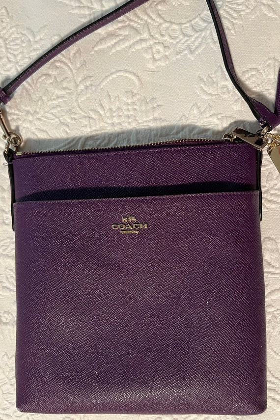 Coach Kitt Purple Messenger Bag Gem