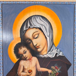 Madonna and child by Boleslaw Parasion