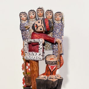 Saint Simeon - Polish Folk Art - Carving by Antoni Kaminski