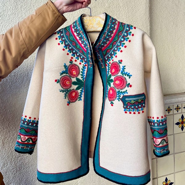 Embroidered Coat - Etsy