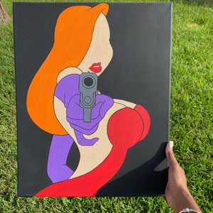 Jessica Rabbit painting