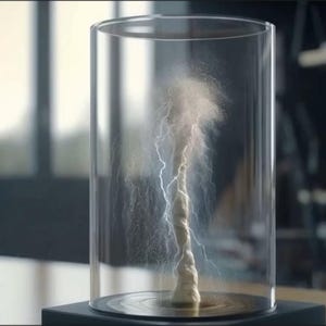 Tornado in einem Glas animiert: 4K UHD, Bewegung Hintergrund, animierter Bildschirmschoner, animierter Hintergrund, animierte Tapete, digitale Kunst