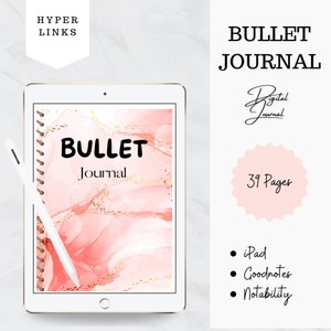 Digital Bullet Journal, Undated Digital Planner, Goodnotes Planner