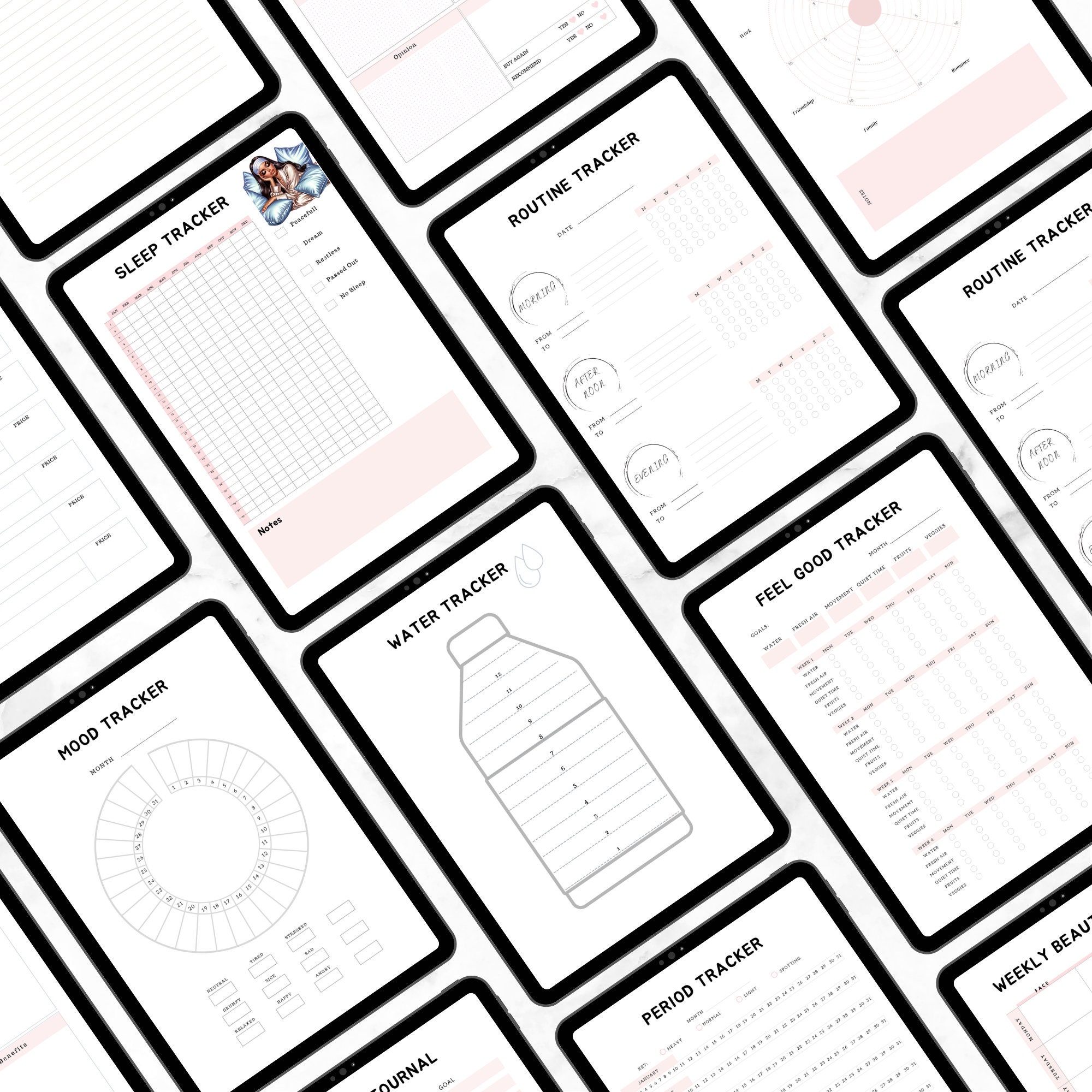 Digital and Printable Self Care Journal, iPad Planner , Goodnotes ...