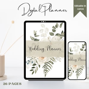 Digital Wedding Planner, iPad Wedding Planner for Goodnotes, Wedding Planner for iPad, Wedding Budget Planner, Wedding Finance Tracker