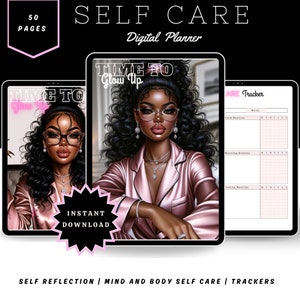 Self-Care Digital Planner for iPad: Black Girls, GoodNotes & Notability (PDF)